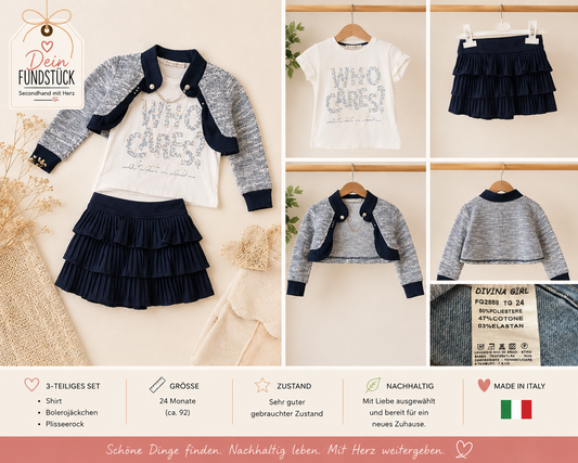 Divina 3-teiliges Mädchen-Set | Elegant | Gr. 98 (3 Jahre)