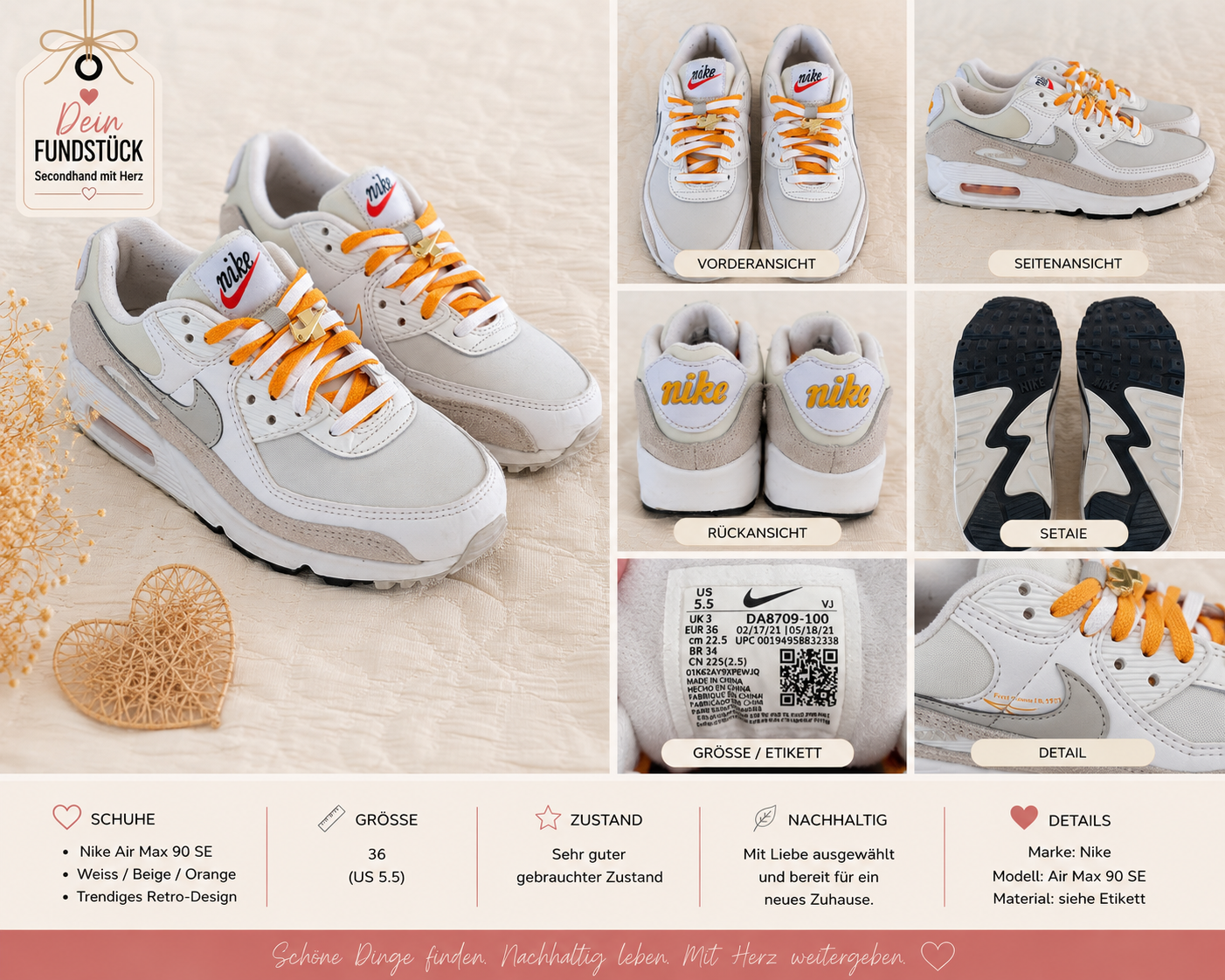 Nike Air Max 90 SE Damen Sneaker Gr. 36